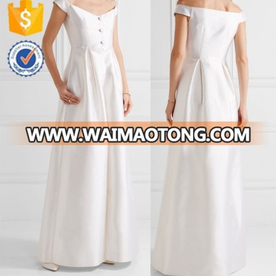 Maxi Off-the-shoulder Evening Dress Manufacture Wholesale Fashion Women Apparel (TS1141D)